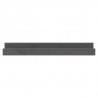 Estantes de pared 2 uds madera maciza de pino gris 80x12x9 cm 4
