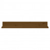 Prateleiras de parede 2 pcs 80x11x9cm pinho maciço castanho-mel 3