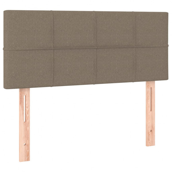 Cabecero con LED de tela gris taupe 100x5x78/88 cm M 4