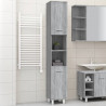 Armario de baño madera contrachapada gris Sonoma 30x30x179 cm 1
