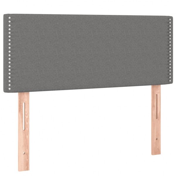 Cabecero con LED de tela gris oscuro 100x5x78/88 cm M 4