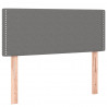 Cabecero con LED de tela gris oscuro 100x5x78/88 cm 4