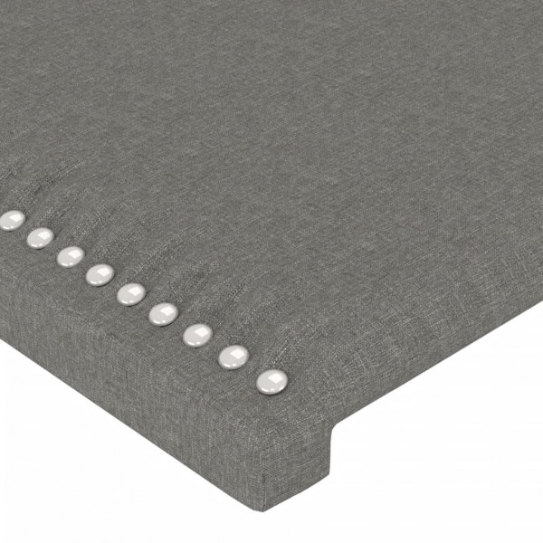 Cabecero con LED de tela gris oscuro 100x5x78/88 cm M 5