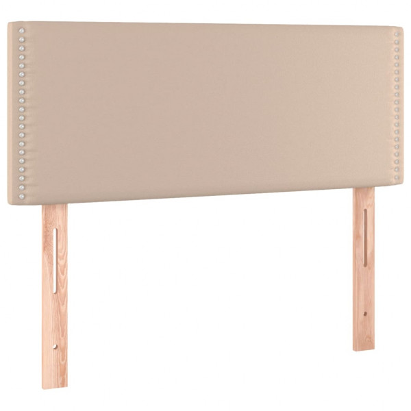 Cabecero con LED cuero sintético color capuchino 80x5x78/88 cm M 4