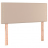 Cabecero con LED cuero sintético color capuchino 80x5x78/88 cm 4