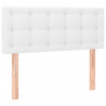Cabecero con LED cuero sintético blanco 80x5x78/88 cm 4