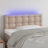 Cabecero con LED cuero sintético color capuchino 100x5x78/88 cm 1