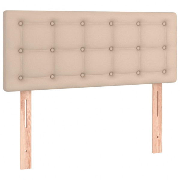 Cabecero con LED cuero sintético color capuchino 100x5x78/88 cm M 4