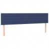 Cabecero con LED de tela azul 160x5x78/88 cm 4