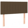 Cabecero con LED de tela marrón oscuro 80x5x78/88 cm 4