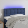 Cabecero con LED de tela azul 80x5x78/88 cm 1