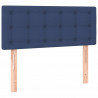 Cabecero con LED de tela azul 80x5x78/88 cm 4