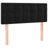 Cabecero con LED de terciopelo negro 80x5x78/88 cm 4