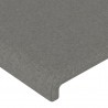 Cabecero con LED de tela gris oscuro 83x16x78/88 cm 5
