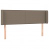 Cabeceira de cama c/ luzes LED 147x16x78/88cm cinza-acastanhado 3