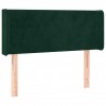 Cabecero con LED de terciopelo verde oscuro 103x16x78/88 cm 3