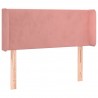 Cabecero con LED de terciopelo rosa 103x16x78/88 cm 3