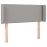 Cabecero con LED de tela gris claro 83x16x78/88 cm 3