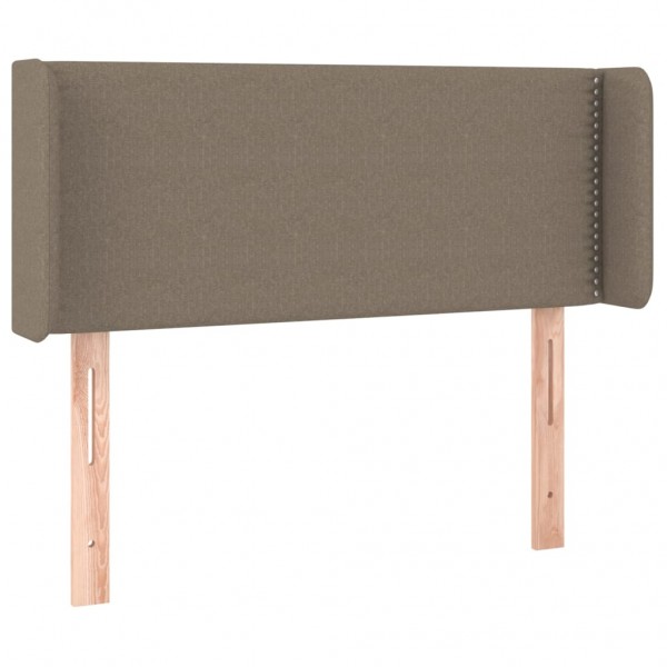 Cabecero con LED de tela gris taupe 93x16x78/88 cm M 3