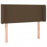 Cabecero con LED de tela marrón oscuro 103x16x78/88 cm 3
