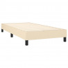 Cama com molas/colchão 80x200 cm tecido cor crème 4