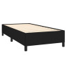 Cama box spring con colchón tela negro 90x200 cm 4