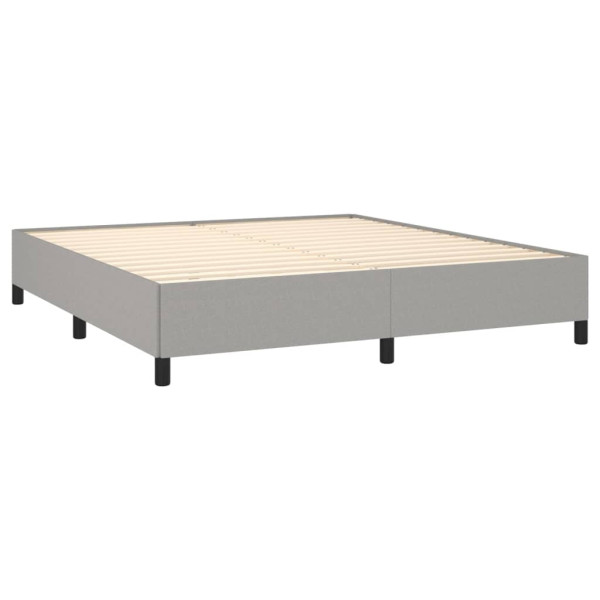 Cama com molas/colchão 180x200 cm tecido cinzento-claro M 4