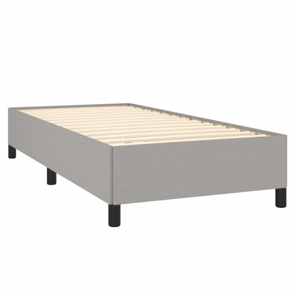 Cama com molas/colchão 100x200 cm tecido cinzento-claro M 4