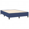 Cama com molas/colchão 140x190 cm tecido azul 4