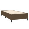 Cama com molas/colchão 80x200 cm tecido castanho-escuro 4