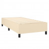 Cama com molas/colchão 80x200 cm tecido cor crème 4