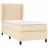 Cama com molas/colchão 80x200 cm tecido cor crème 3