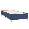 Cama box spring con colchón tela azul 90x200 cm 4