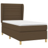 Cama com molas/colchão 80x200 cm tecido castanho-escuro 3
