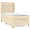 Cama com molas/colchão 80x200 cm tecido cor crème 2