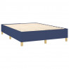 Cama com molas/colchão 140x190 cm tecido azul 4
