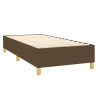 Cama com molas/colchão 90x200 cm tecido castanho-escuro 4