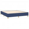 Cama box spring con colchón tela azul 180x200 cm 4