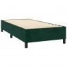 Cama com molas/colchão 80x200 cm veludo verde-escuro 4