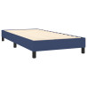 Cama box spring con colchón tela azul 100x200 cm 4