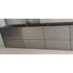 Cama box spring con colchón tela negro 160x200 cm H
