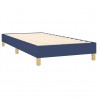 Cama com molas/colchão 80x200 cm tecido azul 4