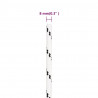 Corda entrançada para barco 8 mm x 100 m poliéster branco 5