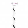 Cuerda para barco trenzada poliéster blanco 12 mmx25 m 5