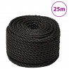 Cuerda de trabajo polipropileno negro 12 mm 25 m 1