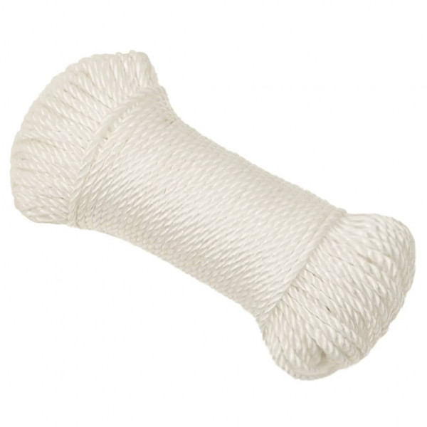 Corda de trabalho 6 mm 100 m polipropileno branco M 2