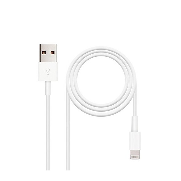 CABLE LIGHTNING A USB(A) 2.0 NANOCABLE 1M M 2