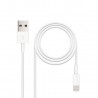 CABLE LIGHTNING A USB(A) 2.0 NANOCABLE 1M 2