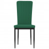 Cadeiras de jantar 2 pcs veludo verde-escuro 4