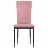 Cadeiras de jantar 2 pcs veludo rosa 4